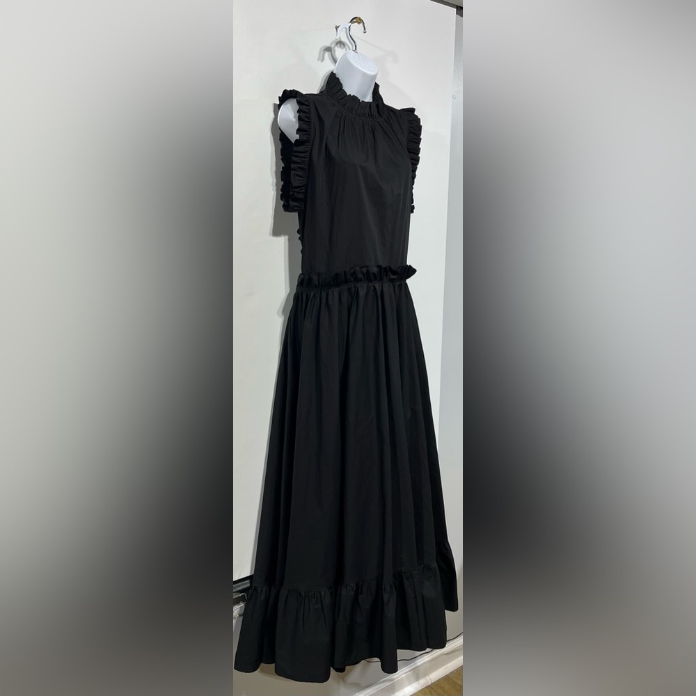 MARIELLE Almelo Martinique Black Elegant Ruffle Maxi Dress New With Tags‎ - Picture 6 of 13
